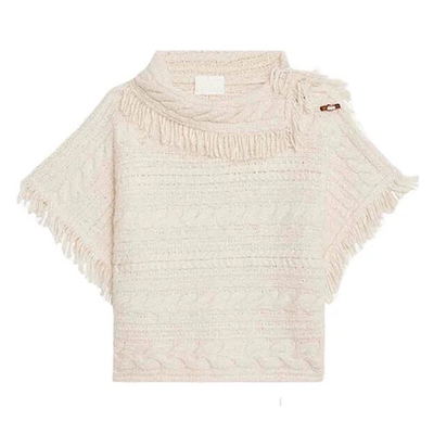 现在就出发3金晨同款斜襟流苏半袖针织衫上衣束脚工装裤休闲裤子S