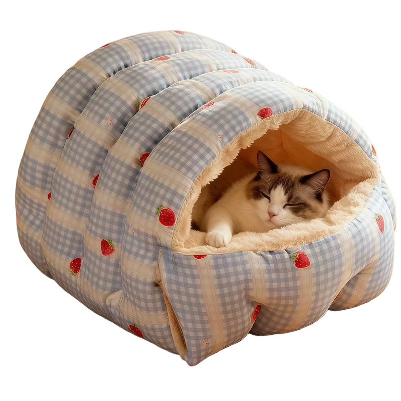 猫窝冬加厚封闭猫咪睡袋保暖猫屋