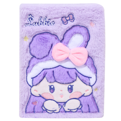 原创毛绒绒网红个性彩页手账本