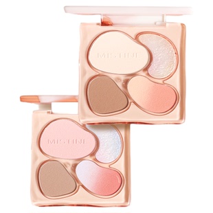 Mistine蜜丝婷面部综合盘提亮眼影高光腮红修容一体盘多功能彩妆