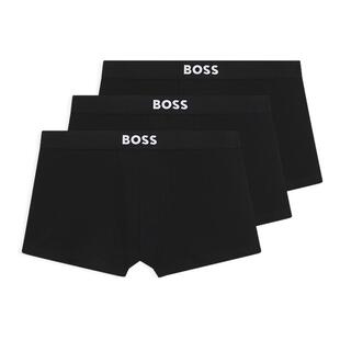 【礼物】【经典款 贝克汉姆同款】BOSS博斯 男士平角内裤三条装