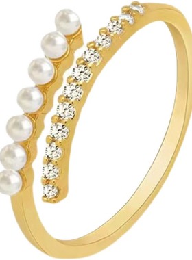 ins冷淡风开口可调节戒指