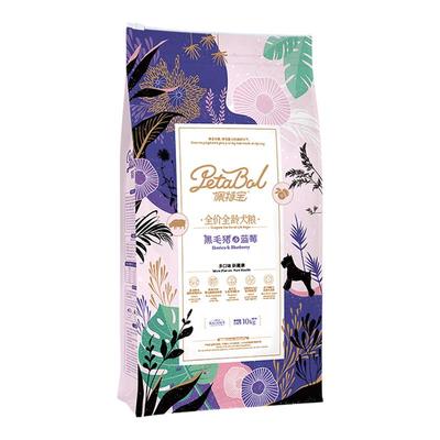 佩特宝黑毛猪蓝莓全期犬粮10kg