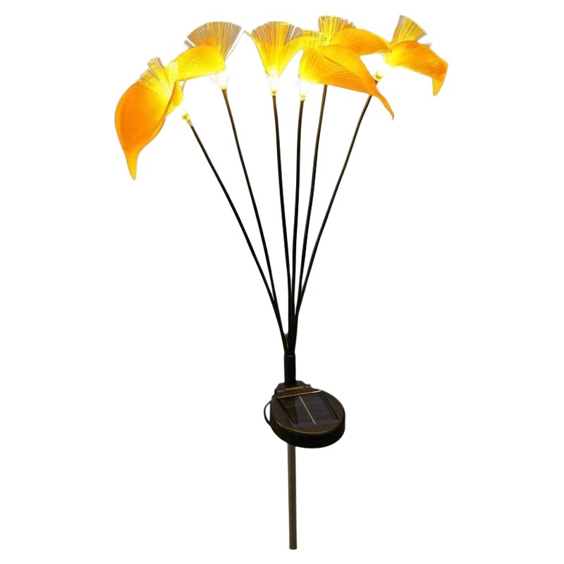 LED太阳能仿真马蹄莲花草坪灯