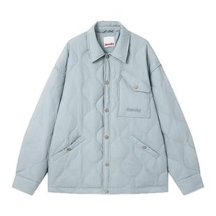 苏晓彤同款INXX Standby 工装感衬衫式羽绒服葫芦纹轻便保暖外套