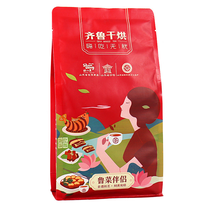 齐鲁干烘莱芜老干烘300g袋装黄茶