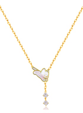 「小狗流苏」999纯银项链原创