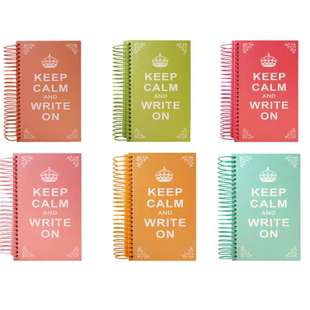 伊和诺皇冠线圈本 加厚彩页笔记本加厚记事本糖果色活页螺旋本