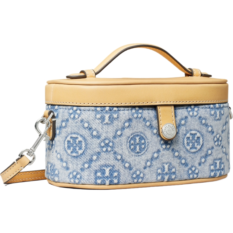 TORY BURCH 汤丽柏琦 T MONOGRAM 迷你丹宁盒子包女包 167749