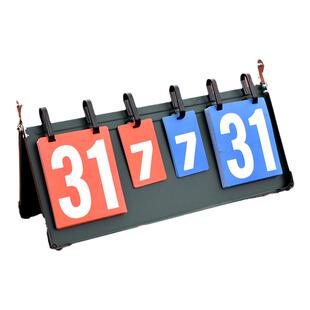 篮球赛记分牌足球台球桌面便携三位数新鲸计分牌可翻乒乓球翻分牌