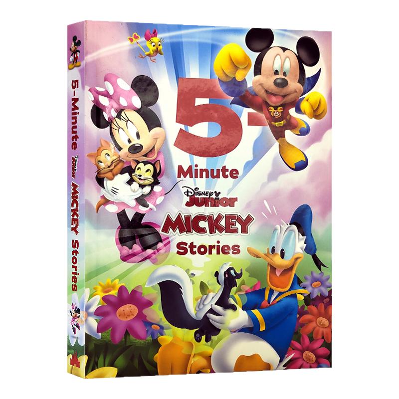 迪士尼 米奇老鼠5分钟故事合集 英文原版 Disney 5-Minute Disney Junior Mickey Stories 儿童英语绘本图画书 精装合辑