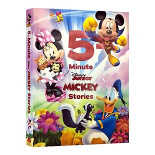 迪士尼 米奇老鼠5分钟故事合集 英文原版 Disney 5-Minute Disney Junior Mickey Stories 儿童英语绘本图画书 精装合辑2022年新品