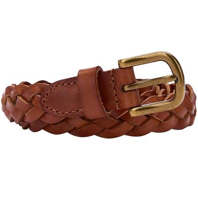 热风2025年女士时尚编织针扣皮带