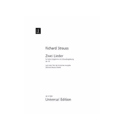 施特劳斯2首艺术歌曲op26高音