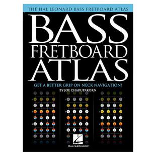 贝斯指板图表 乔 查鲁帕克恩 海伦德原版乐谱书 Joe Charupakorn Bass Fretboard Atlas HL 00201827