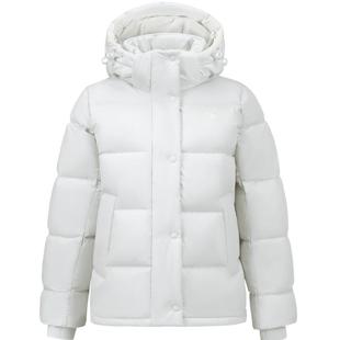 骆驼泡芙羽绒服女冬季鸭绒加厚防风连帽外套保暖小个子短款面包服