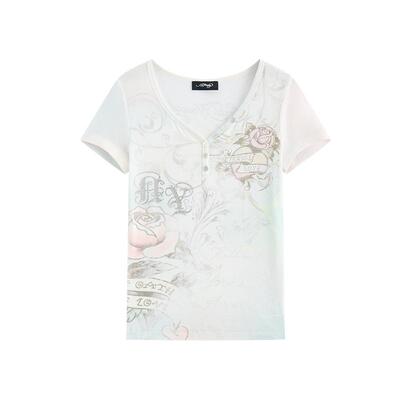 2025夏季新款女士T恤短袖