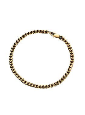 镀18K金古巴男士手链冷淡风