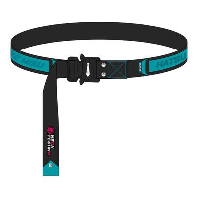 moeyu初音未来霓虹电子乐工装机能风腰带男卡扣潮流年轻帆布皮带