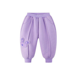 女童裤子加绒冬季宝宝屁屁裤婴儿长裤冬款小童童装儿童棉裤冬装女