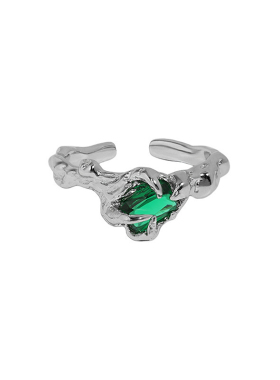 韩版ins小众设计感爱心戒指