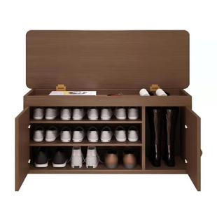 换鞋凳实木穿鞋凳鞋柜家用进门口北欧鞋架换鞋凳鞋柜储物可收纳凳