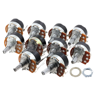 B500K带开关电位器WH138 B10K B20K B50K B100K旋钮调光调速B250K