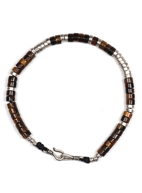 pohier宝喜儿男女虎眼石手链