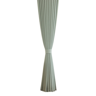 双面提花米粒纹立体棉麻高遮光成品窗帘简约现代隔音飘窗定制布帘