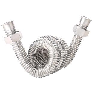 加厚1寸内外丝304不锈钢DN25高压防爆冷热水空调管金属软管波纹管