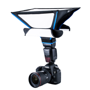 JJC便携柔光箱 机顶闪光灯柔光盒 热靴 闪光灯方盒 柔光罩可折叠