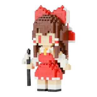 像素屋东方project同人博丽灵梦雾雨魔理沙q版积木手办摆件周边