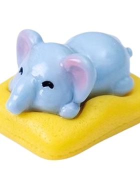 微景观慵懒垫子趴趴熊猫小象动物