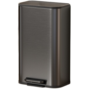 VEELAR厨房垃圾桶大号大容量新款家用客厅轻奢高档不锈钢意式极简