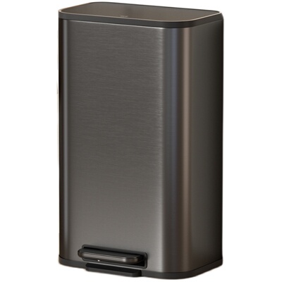 30L不锈钢拉丝厨房垃圾桶