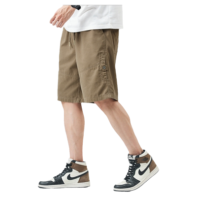 Hansca五分裤直筒休闲短裤