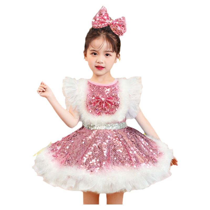 幼儿园合唱舞蹈公主裙表演服女