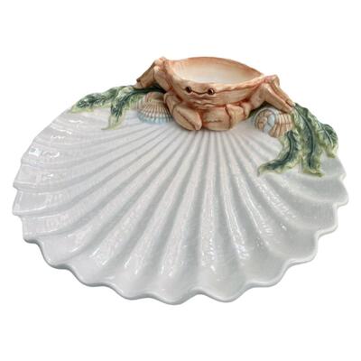 贝壳饺子盘海鲜盘高颜值