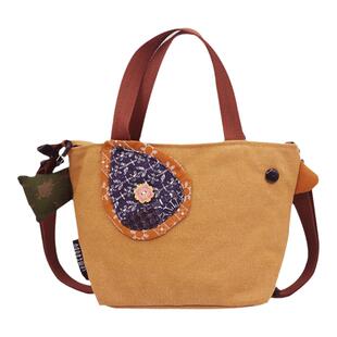 三色补丁飞鸟小挎包女2025夏新款民族风手拎包小众百搭单肩斜挎包