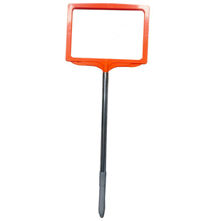 手举牌定制边框伸缩杆蓝橙灰手写可擦白板黑板广告kt版促销牌a3a4