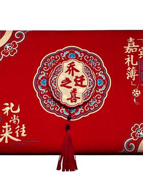 乔迁之喜礼金簿人情记账本签名册