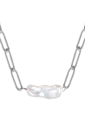 YUTU遇图珍珠母贝合金十字链女