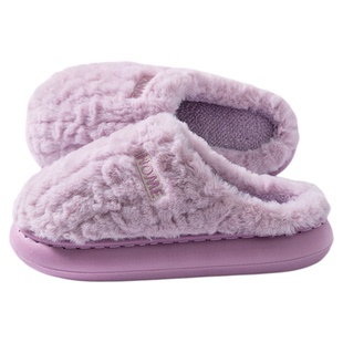 棉拖鞋女款秋冬季2025新款室内家居防滑保暖厚底毛毛绒棉拖男外穿