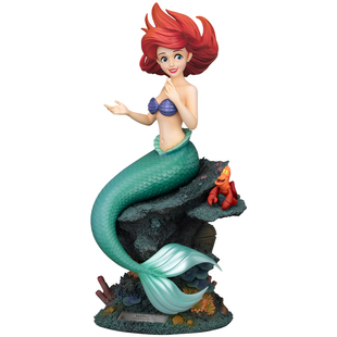 预定野兽王国迪士尼小美人鱼爱丽儿周边雕像手办摆件新年礼物