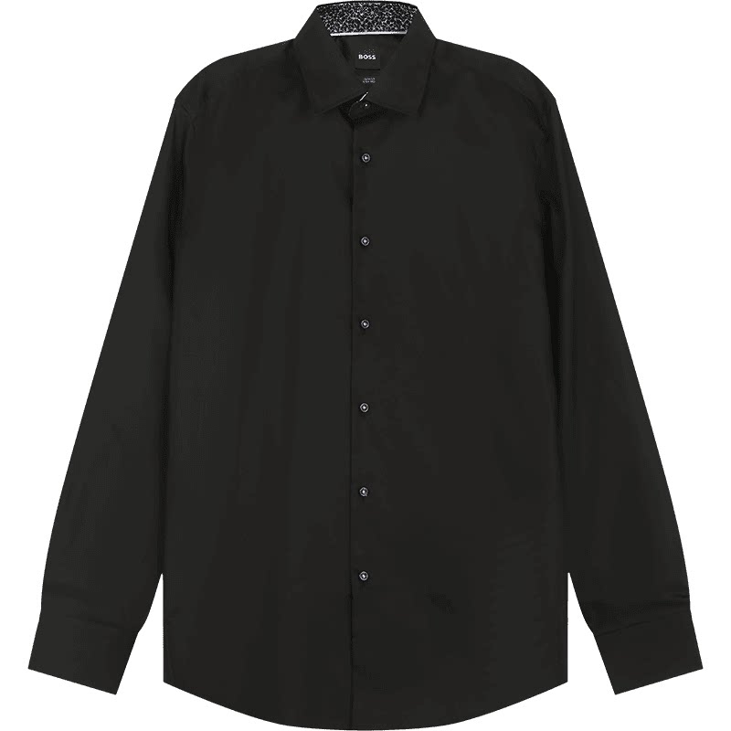 【自营】Hugo Boss新品 男士black系列棉质长袖衬衫 50532875