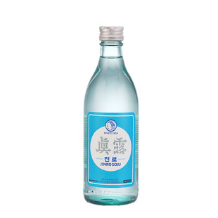 韩国进口 真露清新烧酒女士微醺16度4瓶原味蒸馏酒 送烧酒杯