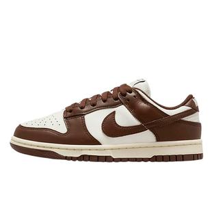 耐克运动鞋女鞋NIKE DUNK LOW 白棕 低帮复古休闲板鞋DD1503-124
