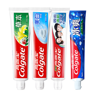 高露洁牙膏草本含氟防蛀亮白清新口气冰爽薄荷护龈正品90g140克