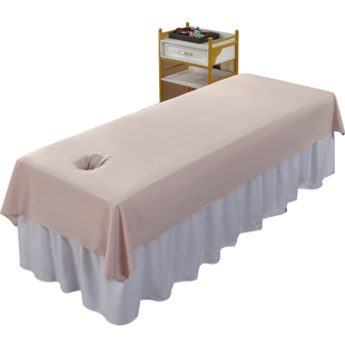 美容床床单美容院专用带洞白色隔脏套趴洞巾抗皱好洗速干推拿按摩