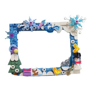 启蒙心玩艺DIY拼装积木相框可爱MOC摆件玩具送女孩子生日礼物女生